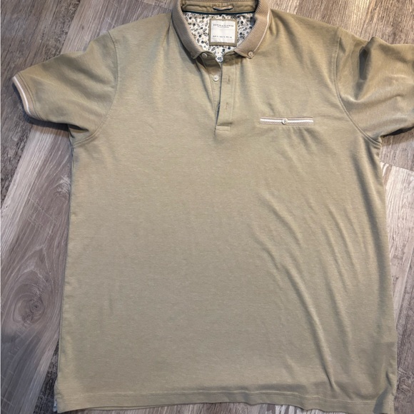 Denim & Flower Other - Denim & Flower Light Tan Polo Shirt